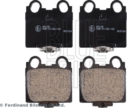 Blue Print ADT342108 - Əyləc altlığı dəsti, əyləc diski furqanavto.az