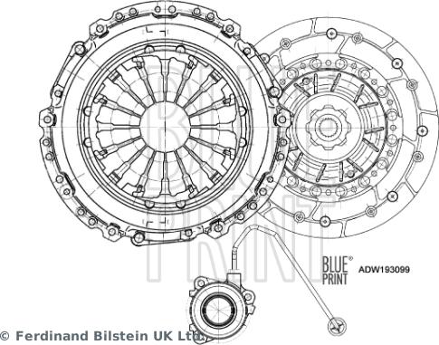 Blue Print ADW193099 - Debriyaj dəsti furqanavto.az