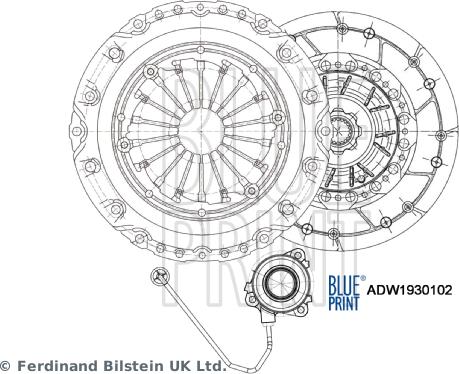 Blue Print ADW1930102 - Debriyaj dəsti furqanavto.az