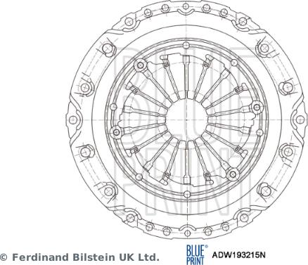 Blue Print ADW193215N - Debriyaj təzyiq lövhəsi furqanavto.az