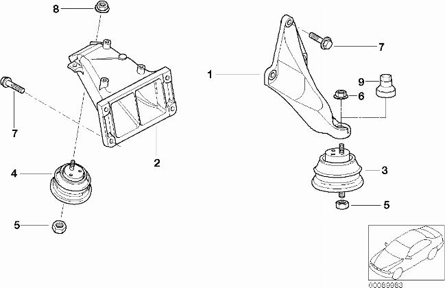 BMW 22 11 6 754 608 - PODUŞKA MOTOR furqanavto.az