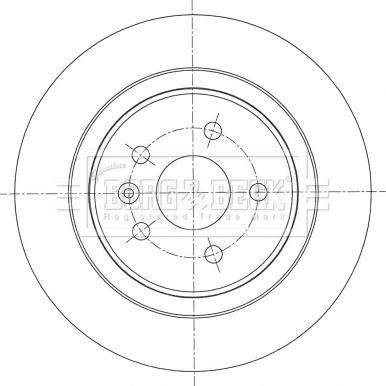 Borg & Beck BBD5457 - Əyləc Diski furqanavto.az