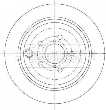 Borg & Beck BBD5412 - Əyləc Diski furqanavto.az