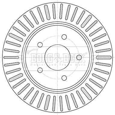 Borg & Beck BBD5424 - Əyləc Diski furqanavto.az