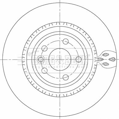 Borg & Beck BBD5471 - Əyləc Diski furqanavto.az