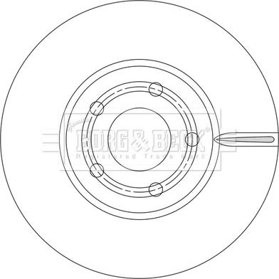 Borg & Beck BBD5550 - Əyləc Diski furqanavto.az