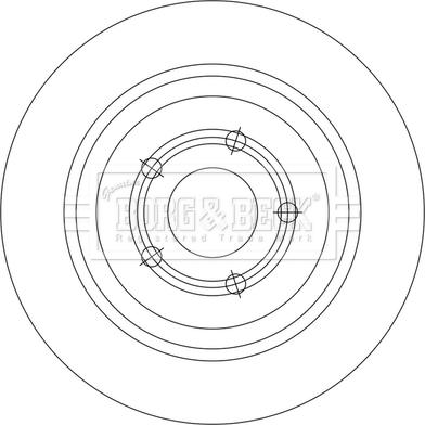 Borg & Beck BBD5553 - Əyləc Diski furqanavto.az