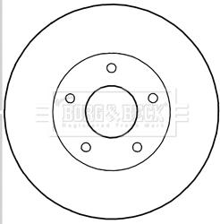 Borg & Beck BBD5195 - Əyləc Diski furqanavto.az