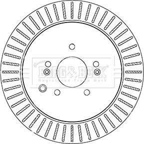 Borg & Beck BBD5342 - Əyləc Diski furqanavto.az