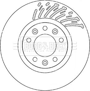 Borg & Beck BBD5360 - Əyləc Diski furqanavto.az