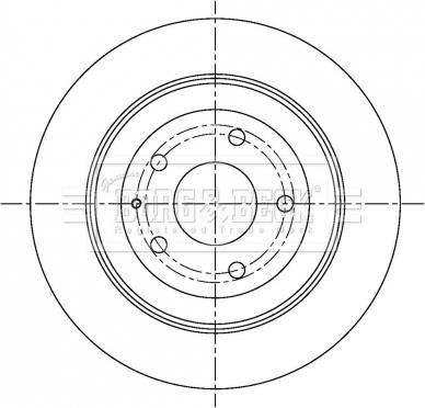 Borg & Beck BBD5303 - Əyləc Diski furqanavto.az