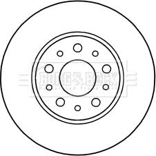 Borg & Beck BBD5312 - Əyləc Diski furqanavto.az