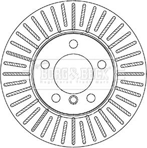 Borg & Beck BBD5337 - Əyləc Diski furqanavto.az