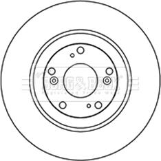 Borg & Beck BBD5222 - Əyləc Diski furqanavto.az