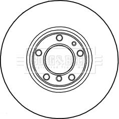 Borg & Beck BBD5745S - Əyləc Diski furqanavto.az