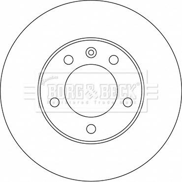 Borg & Beck BBD5722S - Əyləc Diski furqanavto.az