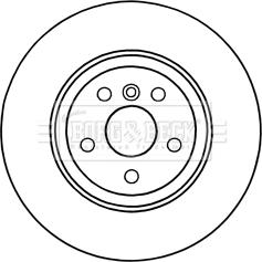 Borg & Beck BBD6042S - Əyləc Diski furqanavto.az