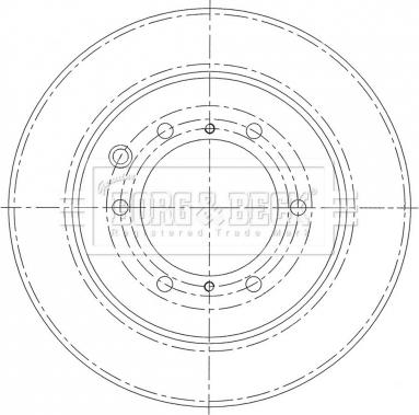 Borg & Beck BBD6008S - Əyləc Diski furqanavto.az