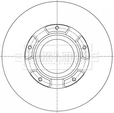 Borg & Beck BBD6073S - Əyləc Diski furqanavto.az