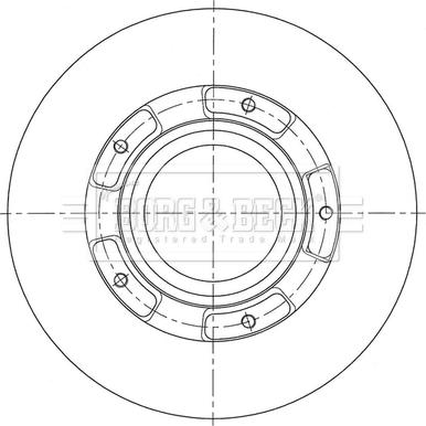 Borg & Beck BBD6155S - Əyləc Diski furqanavto.az