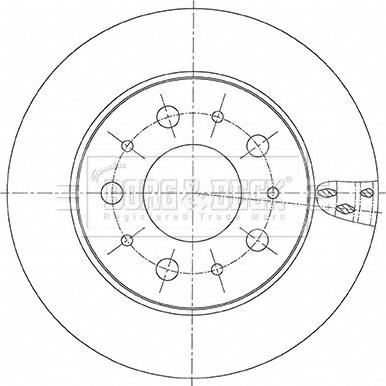 Borg & Beck BBD6156S - Əyləc Diski furqanavto.az