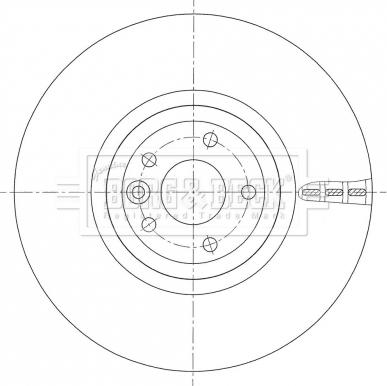 Borg & Beck BBD6103S - Əyləc Diski furqanavto.az