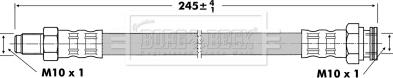 Borg & Beck BBH6950 - Əyləc şlanqı furqanavto.az