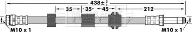 Borg & Beck BBH6980 - Əyləc şlanqı furqanavto.az