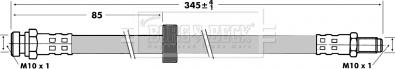 Borg & Beck BBH6988 - Əyləc şlanqı furqanavto.az