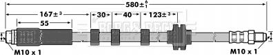 Borg & Beck BBH6929 - Əyləc şlanqı furqanavto.az