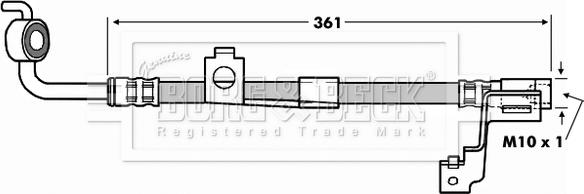 Borg & Beck BBH6973 - Əyləc şlanqı furqanavto.az