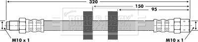 Borg & Beck BBH6416 - Əyləc şlanqı furqanavto.az