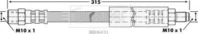 Borg & Beck BBH6431 - Əyləc şlanqı furqanavto.az