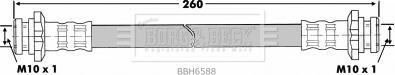 Borg & Beck BBH6588 - Əyləc şlanqı furqanavto.az