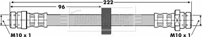 Borg & Beck BBH6658 - Əyləc şlanqı furqanavto.az