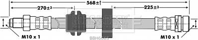 Borg & Beck BBH6665 - Əyləc şlanqı furqanavto.az