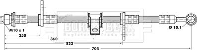 Borg & Beck BBH6619 - Əyləc şlanqı furqanavto.az