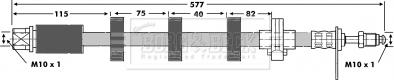 Borg & Beck BBH6685 - Əyləc şlanqı furqanavto.az