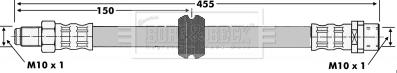 Borg & Beck BBH6637 - Əyləc şlanqı furqanavto.az