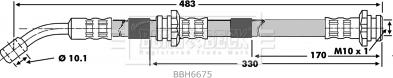 Borg & Beck BBH6675 - Əyləc şlanqı furqanavto.az