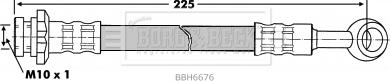 Borg & Beck BBH6676 - Əyləc şlanqı furqanavto.az