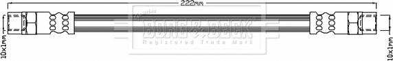 Borg & Beck BBH6053 - Əyləc şlanqı furqanavto.az