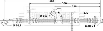 Borg & Beck BBH6199 - Əyləc şlanqı furqanavto.az