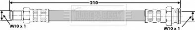 Borg & Beck BBH6131 - Əyləc şlanqı furqanavto.az