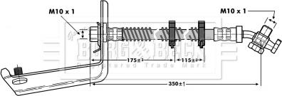 Borg & Beck BBH6804 - Əyləc şlanqı furqanavto.az