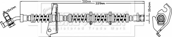 Borg & Beck BBH6802 - Əyləc şlanqı furqanavto.az