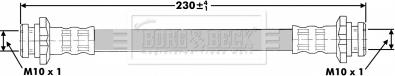 Borg & Beck BBH6883 - Əyləc şlanqı furqanavto.az