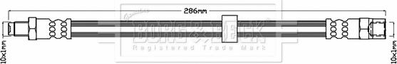 Borg & Beck BBH6874 - Əyləc şlanqı furqanavto.az