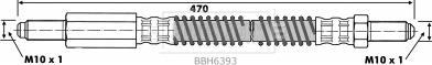 Borg & Beck BBH6393 - Əyləc şlanqı furqanavto.az