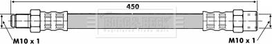 Borg & Beck BBH6380 - Əyləc şlanqı furqanavto.az